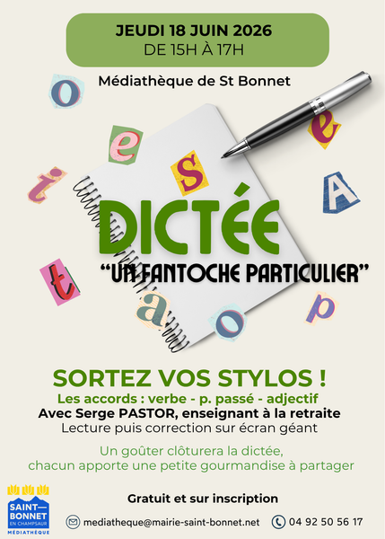Dictée_Saint-Bonnet-en-Champsaur - Dictée