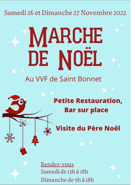 Marché de Noël au VVF de St Bonnet en Champsaur - Marché de Noël au VVF de St Bonnet en Champsaur