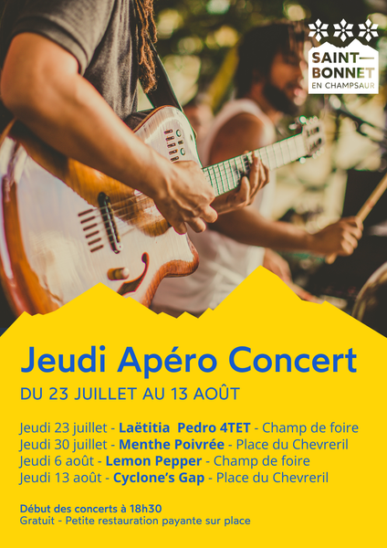 Apéro-concert du jeudi à Saint-Bonnet-en-Champsaur - Jeudi Apéro Concert