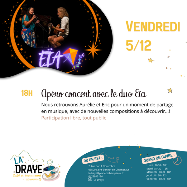 Apéro Concert &quot;Eïa&quot; - Apéro Concert &quot;Eïa&quot;