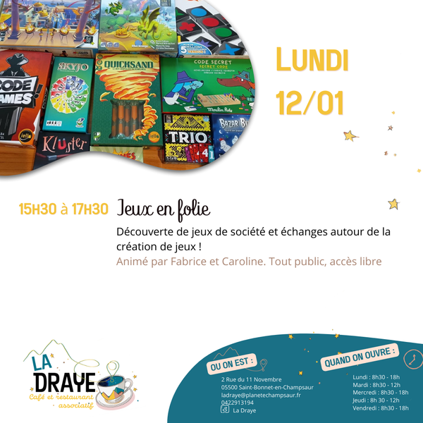 Jeux en folie, la Draye - Jeux en folie, la Draye