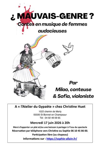 Mauvais- Genre - Contes en musique de femmes audacieuses - Mauvais- Genre - Contes en musique de femmes audacieuses