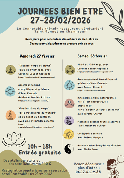 Journées Bien-Etre Programme - Journées Bien-Etre programme