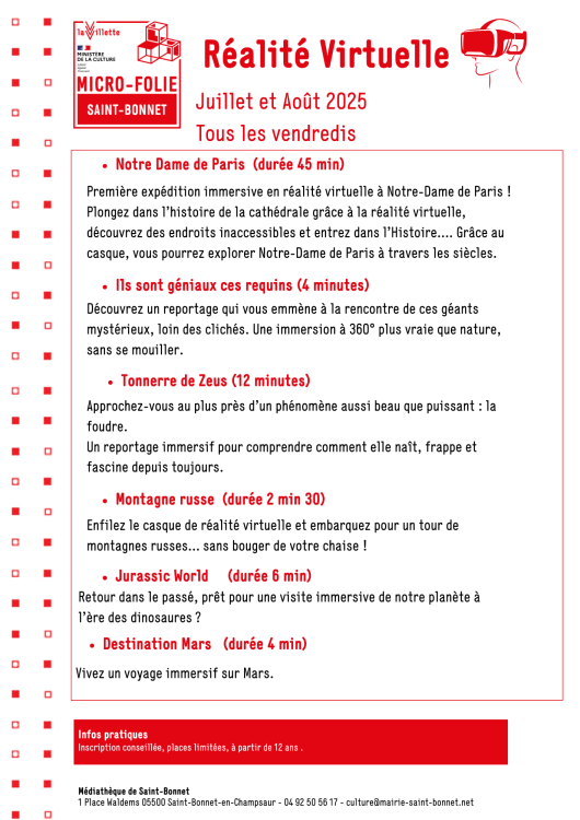 programme vr