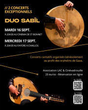 Concert Duo Sabil_Saint-Bonnet-en-Champsaur Concert Duo Sabil_Saint-Bonnet-en-Champsaur