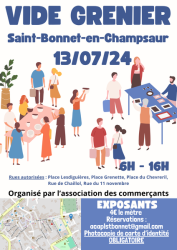 Vide grenier_Saint-Bonnet-en-Champsaur - Vide grenier_Saint-Bonnet-en-Champsaur Vide grenier_Saint-Bonnet-en-Champsaur - Vide grenier_Saint-Bonnet-en-Champsaur