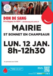 Don du sang_Saint-Bonnet-en-Champsaur - Don du sang_Saint-Bonnet-en-Champsaur