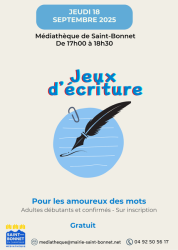 Jeux d'écriture_Saint-Bonnet-en-Champsaur - Jeux d'écriture_Saint-Bonnet-en-Champsaur Jeux d'écriture_Saint-Bonnet-en-Champsaur - Jeux d'écriture_Saint-Bonnet-en-Champsaur