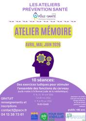 Atelier mémoire_pour les jeunes de plus de 60 ans - Atelier mémoire_pour les jeunes de plus de 60 ans